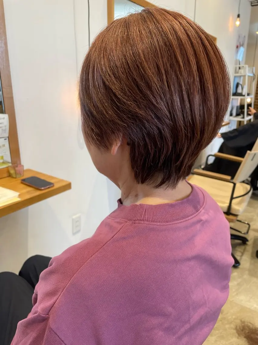 ショート ショートヘア 田中 ゆいかのヘアスタイル