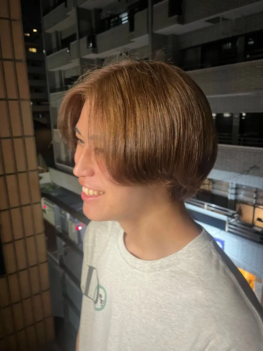 メンズ ユイ☆レイヤー/ ブリーチ卒業カラーのヘアスタイル