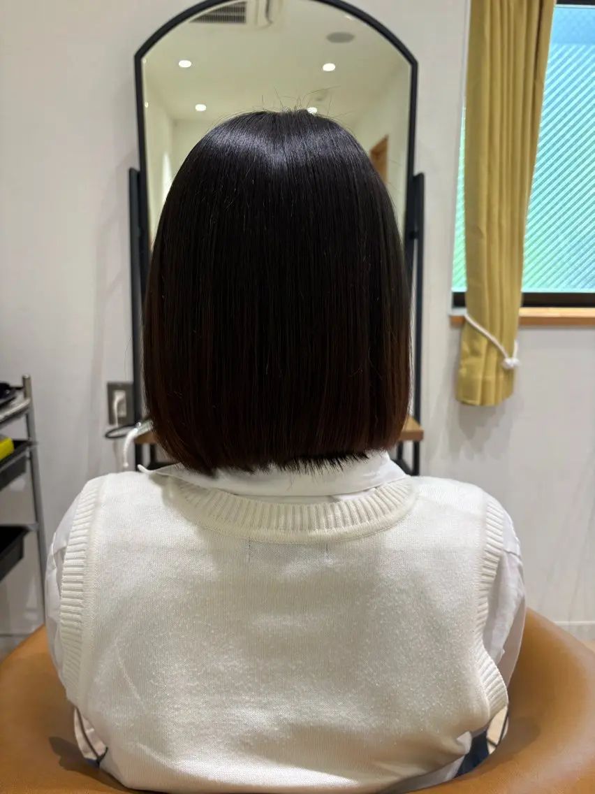 ミディアム 縮毛矯正 Londnaitre /Miriaのヘアスタイル