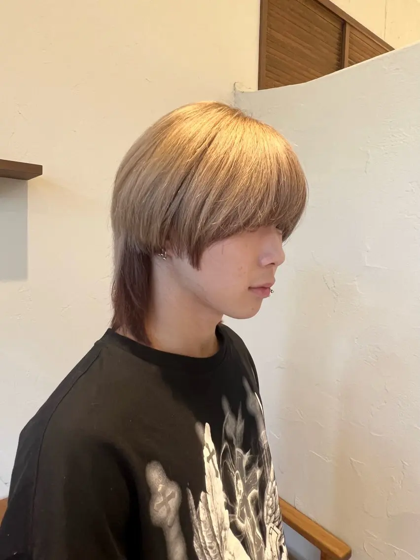 【韓国 style menu🦋】メンズカット+1ブリーチカラー+カラーの写真