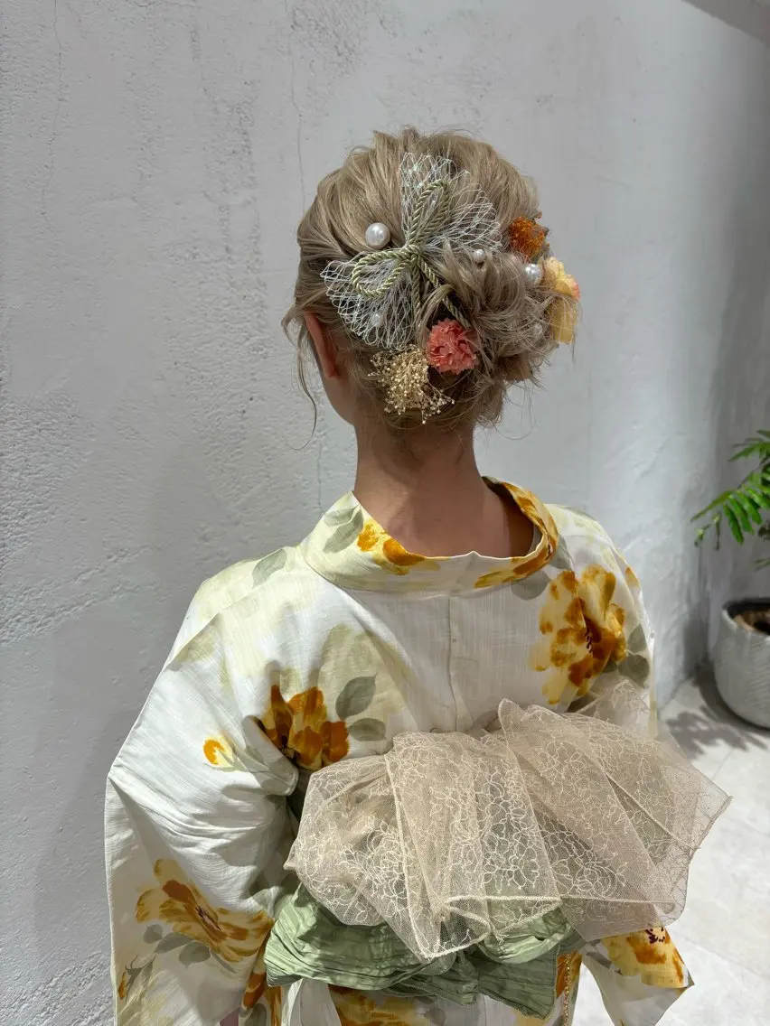 ヘアアレンジ 浴衣 サソウ ユリエ🥥のヘアスタイル