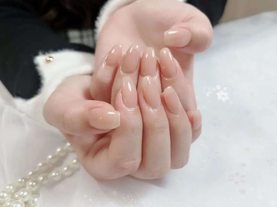 ワンカラー　ラメグラデーションの写真