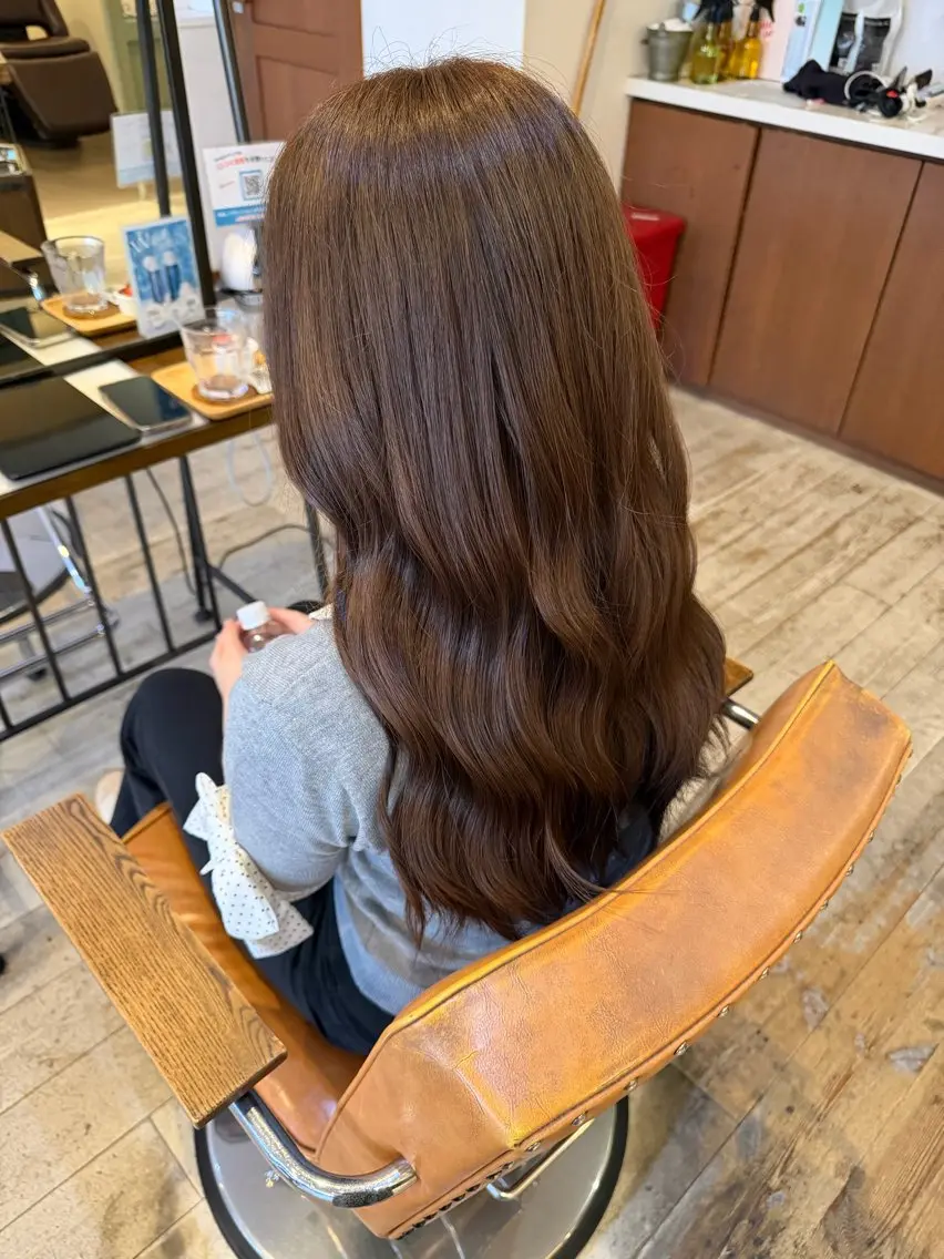 ロング カラー ベージュカラー set-up juriのヘアスタイル