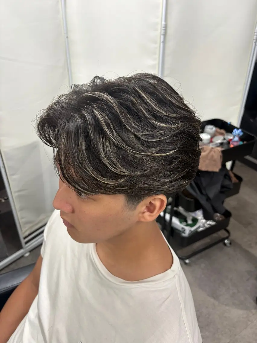 パーマ メンズ カット パーマ 🌱立川【縮毛矯正】 璃音🌱のヘアスタイル