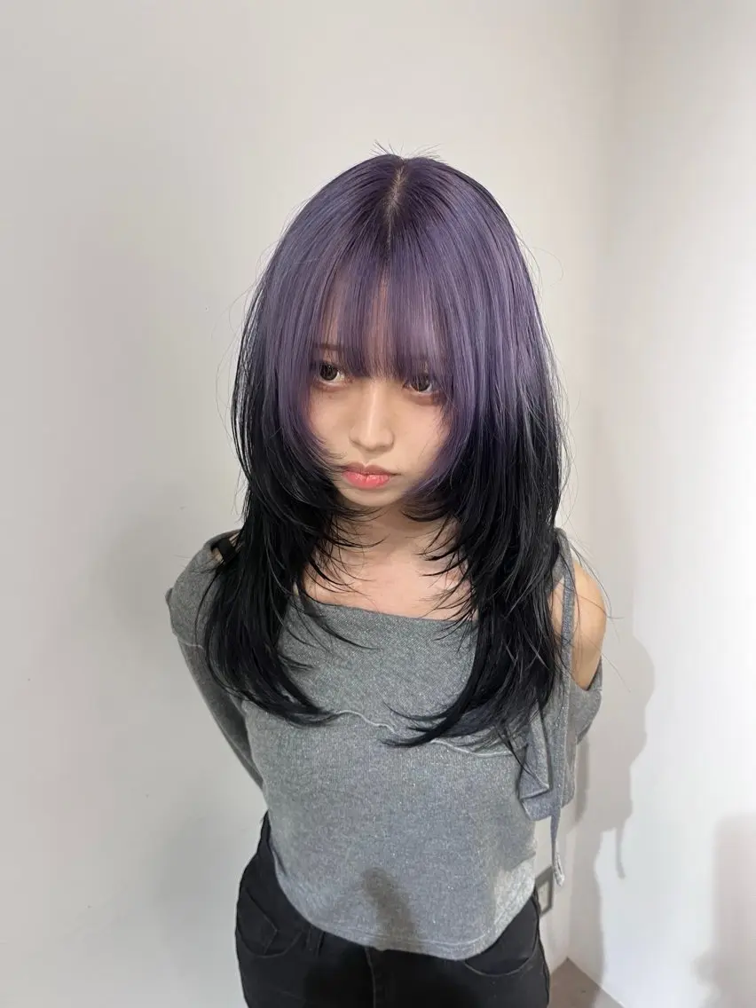 セミロング カラー ブリーチ ケアブリーチ ハイトーンカラー TOTA 唯一無二カラーのヘアスタイル