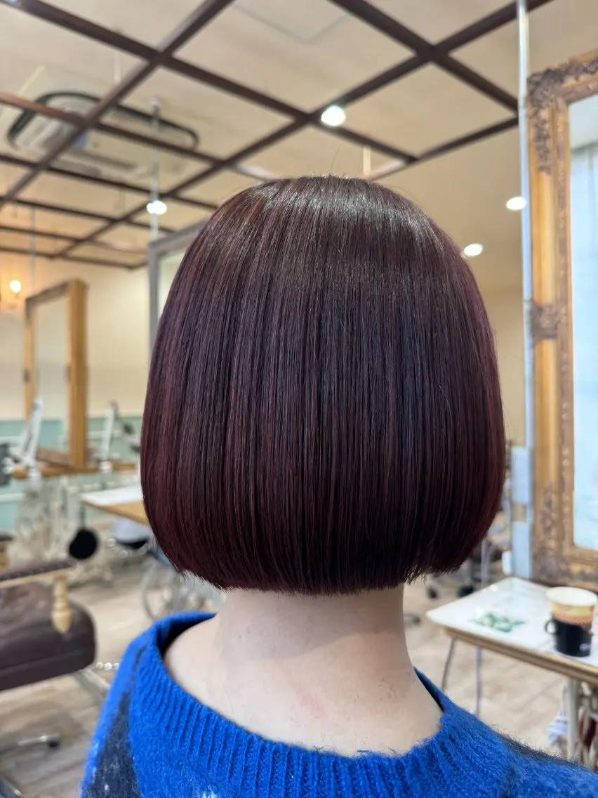 ショート カラー ボブ 髪質改善 トリートメント カット ヘアカラー トリートメント 新越谷noble店長 松本拓也▶◀*.のヘアスタイル