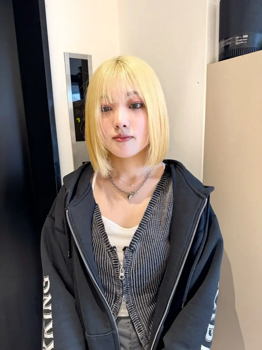 ミディアム ヘアカラー ai 梅田/暖色カラーのヘアスタイル