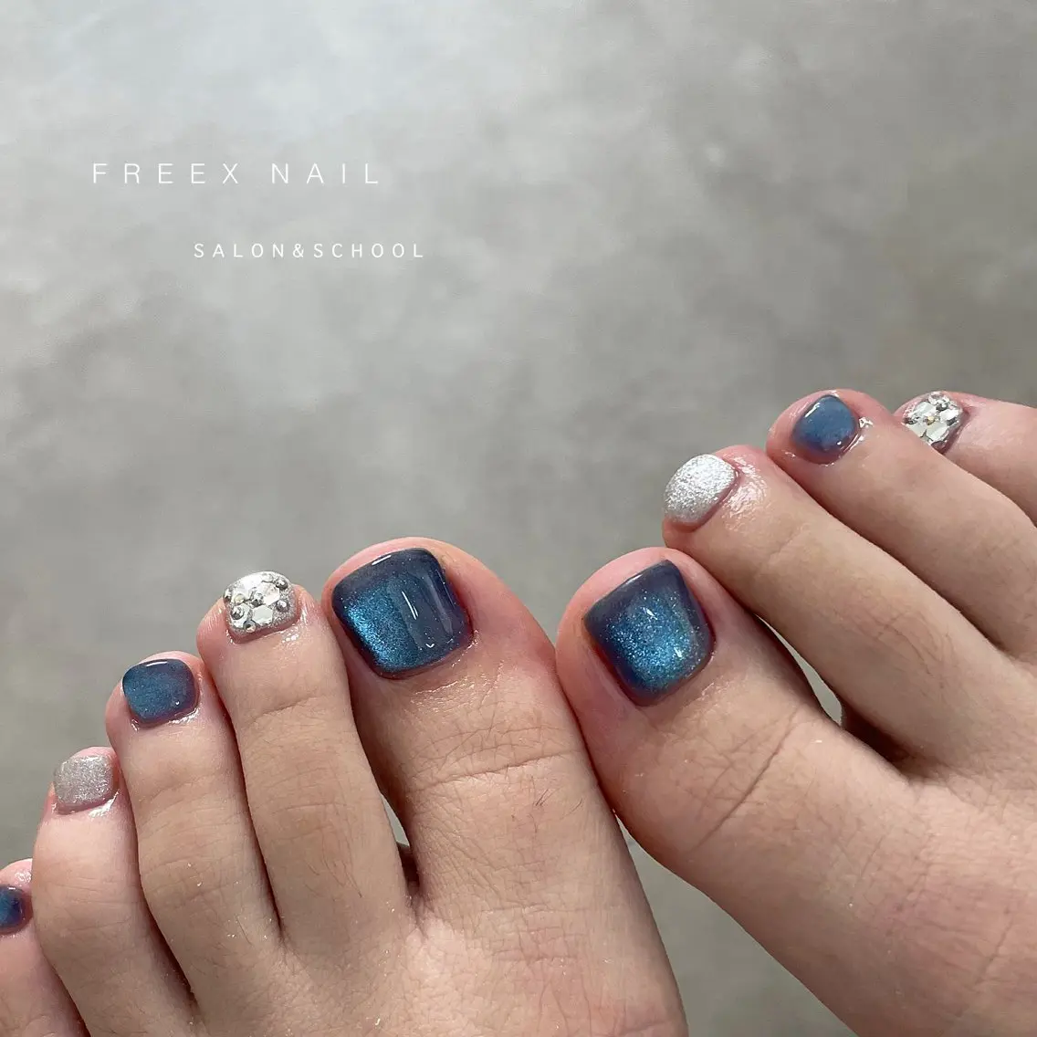 ネイル マグネットネイル フットネイル freex nail /ニュアンス/個性派のネイルデザイン