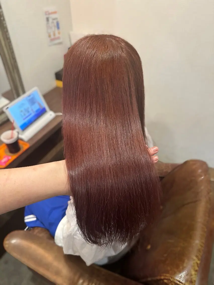 ロング カラー ヘアアレンジ ベージュカラー ダブルカラー ピンクカラー ピンクベージュ カット ヘアカラー ✨艶カラー/韓国ヘア ✨momoriのヘアスタイル