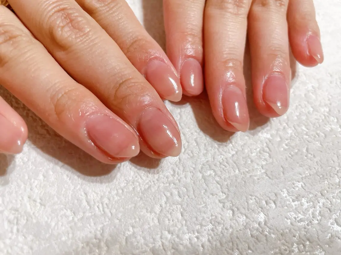 ネイル ジェルネイル メンズネイル ワンカラーネイル パラジェル 春ネイル kikinail 溝の口のネイルデザイン