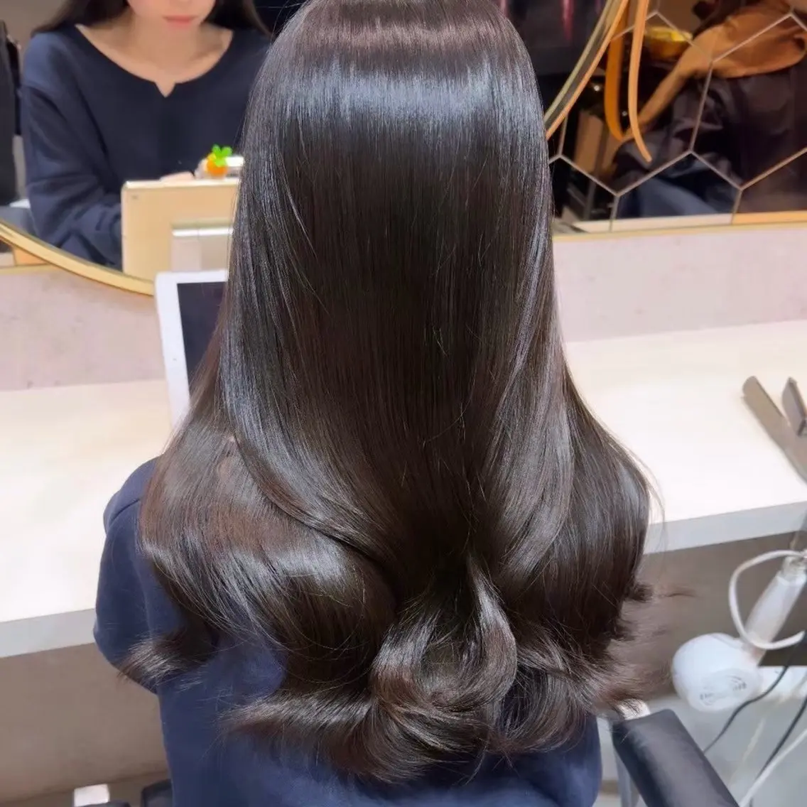 ロング カラー ヘアカラー トリートメント Haruka /艶カラー🤍のヘアスタイル