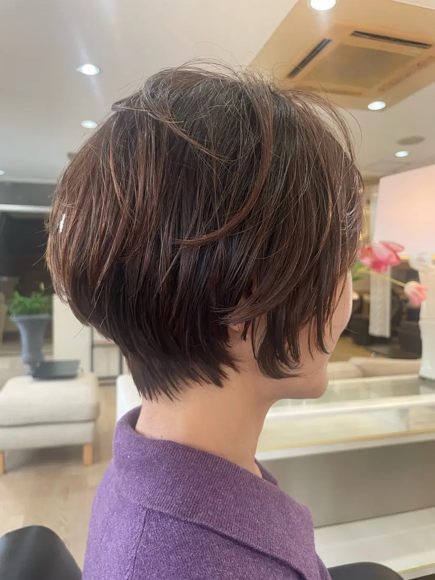 ショート カラー カット ヘアカラー トリートメント 小酒井 智洋のヘアスタイル