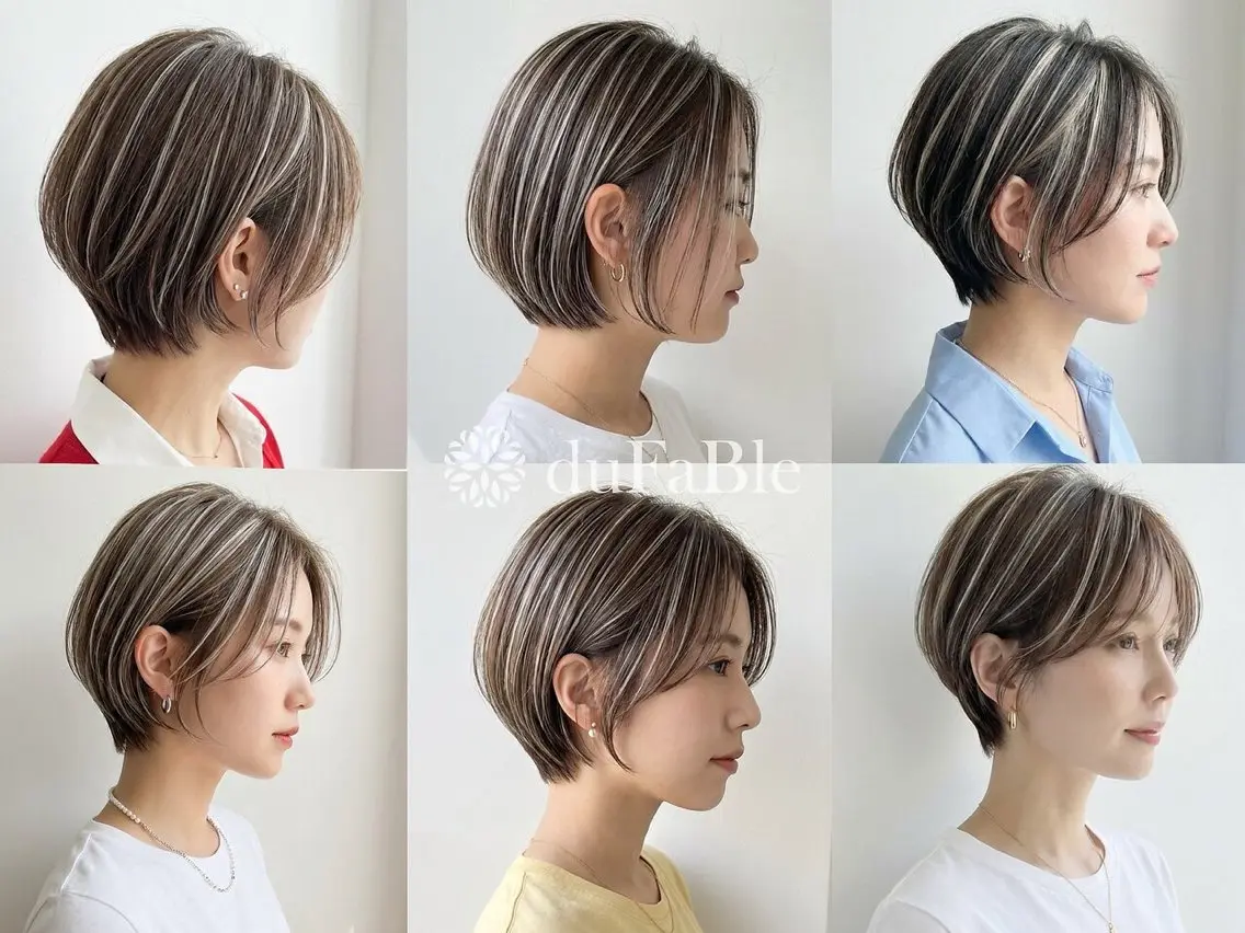 ショート カット ヘアカラー トリートメント 白髪ぼかし/清水 和馬のヘアスタイル