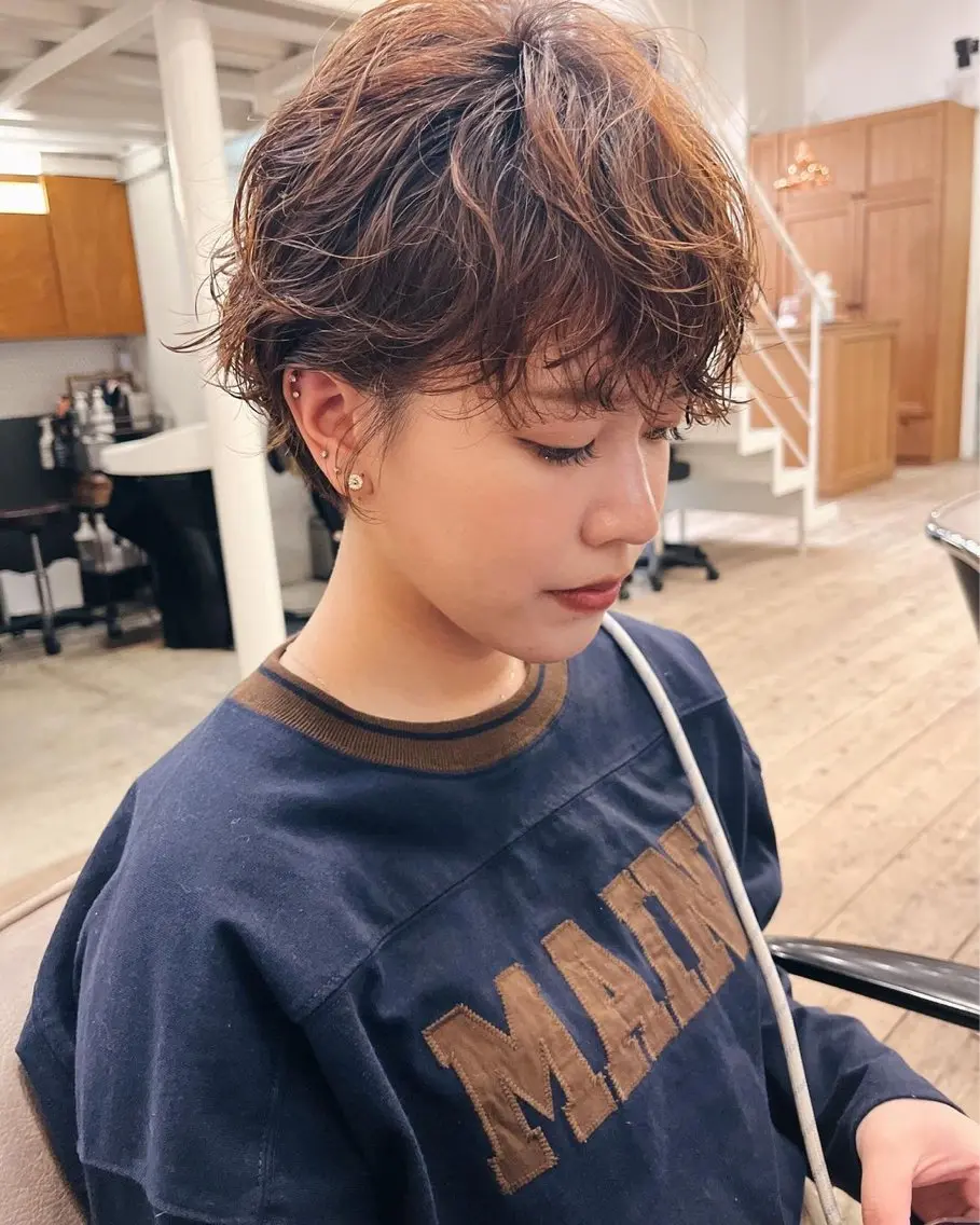 ショート パーマ ショートヘア トリートメント カット ヘッドスパ 🌿ボブ パーマ高橋啓太🌿のヘアスタイル