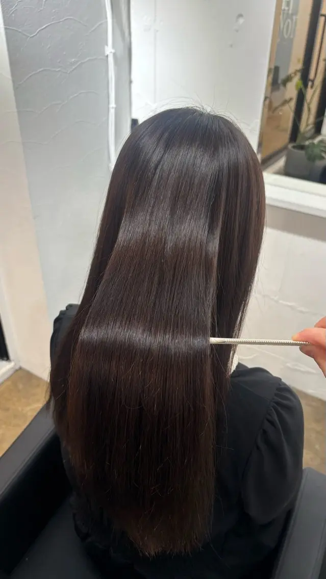 ロング 縮毛矯正 トリートメント miyon/ RINOA🇰🇷のヘアスタイル