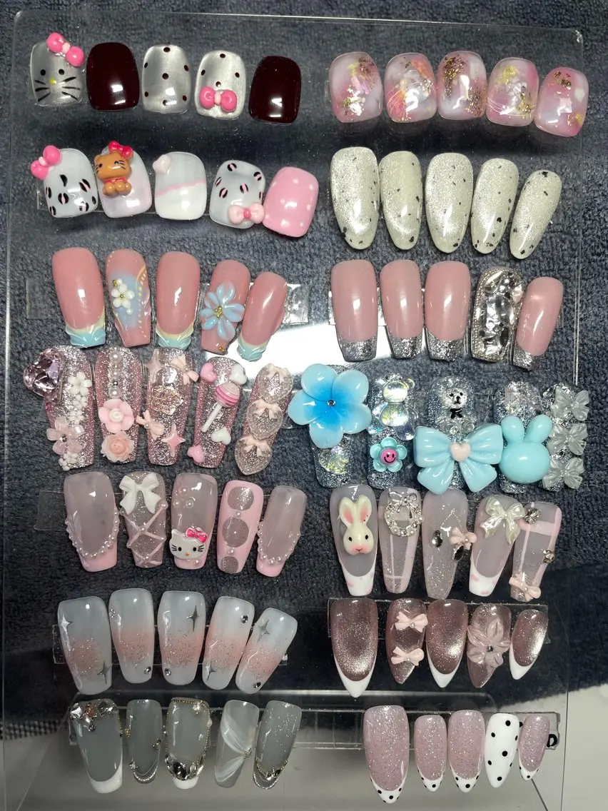 自爪+持ち込みデザインアート10本の写真