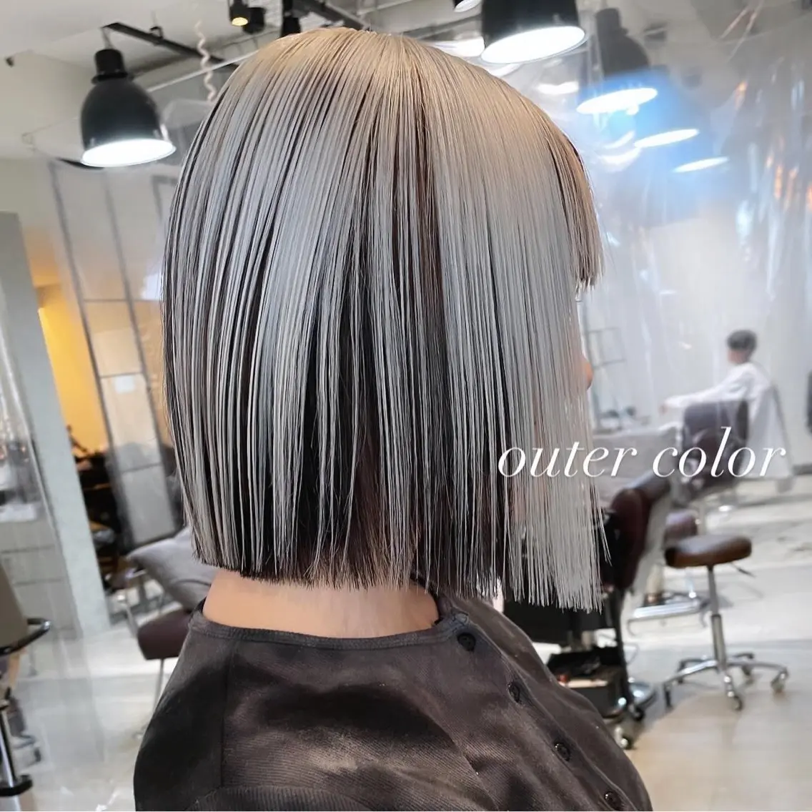 ミディアム カラー カット ヘアカラー トリートメント ヘアセット 💜ハイトーン💛 マジカルかいちゃんのヘアスタイル