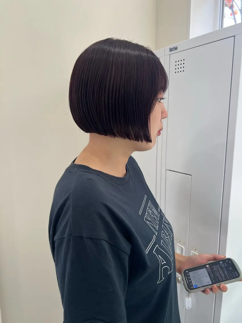 ショート カラー ボブ 似合わせカット カット ヘアカラー トリートメント YUUKI/ミニボブ ボブ/髪質改善のヘアスタイル
