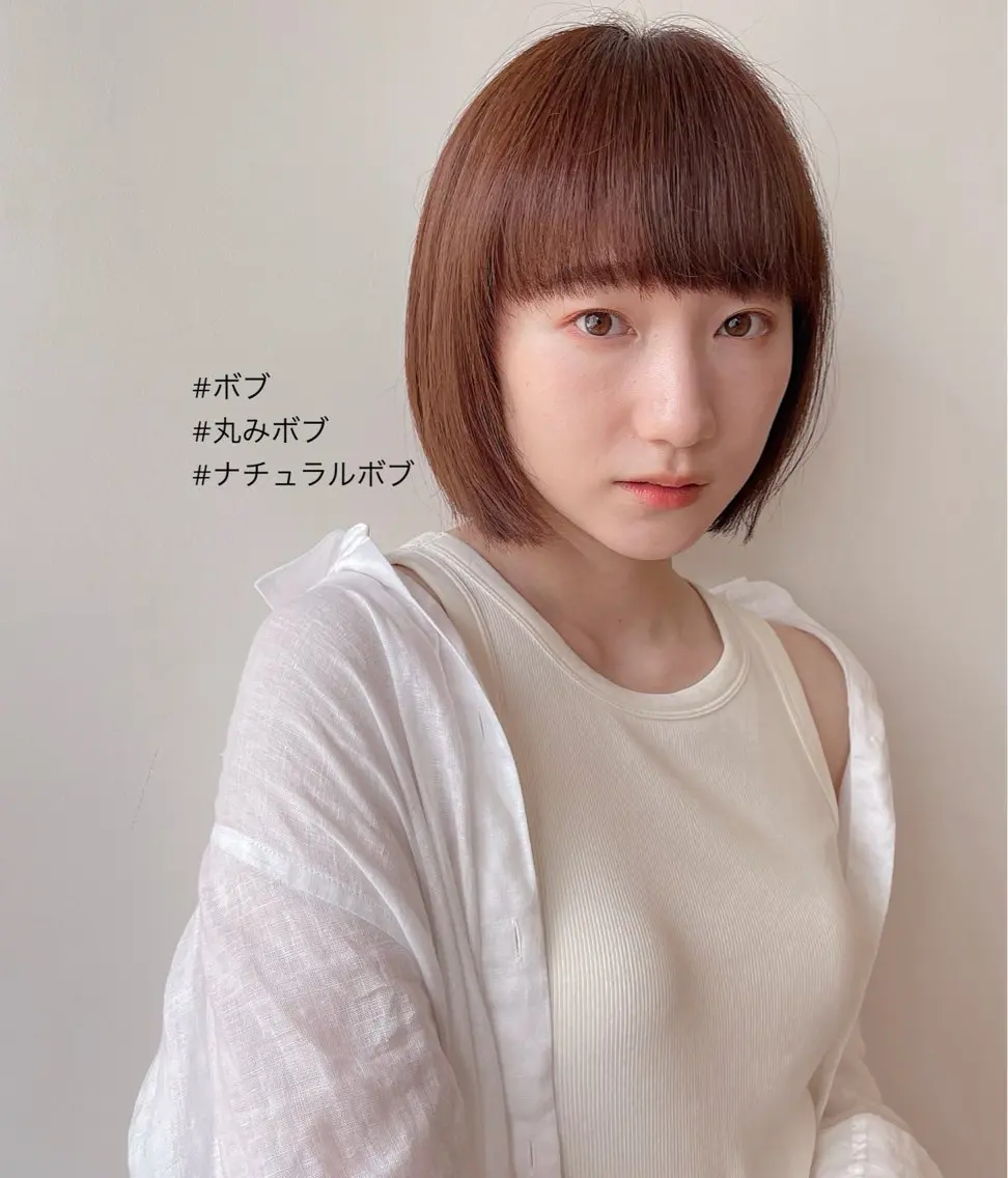 ショート ボブ ワイドバング ボブ/ミディアム 親しみやすさ/さくらのヘアスタイル
