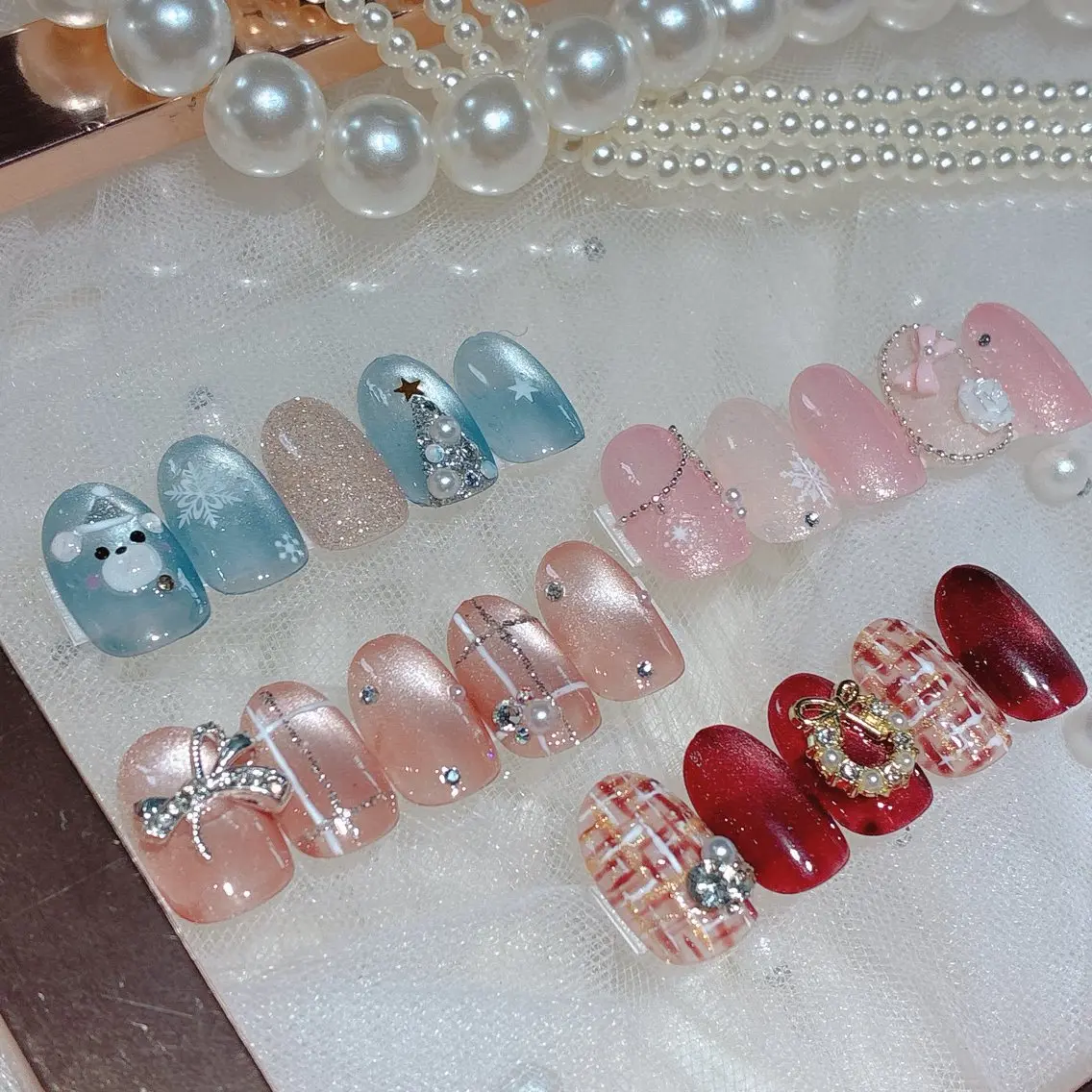 ネイル フットネイル ジェルネイル マグネットネイル 持ち込み パラジェル Nail×Lani 深爪矯正対応◎のネイルデザイン