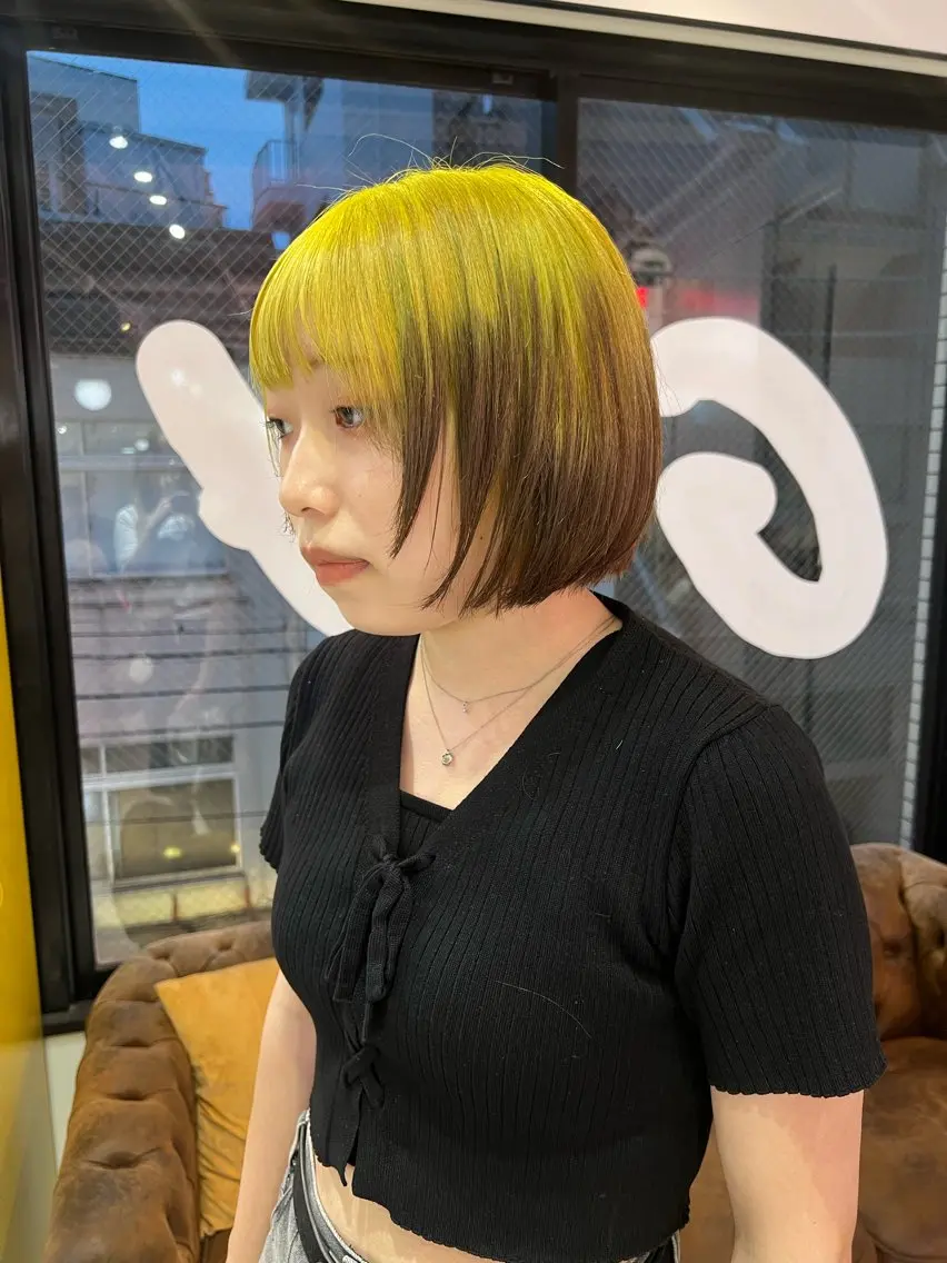 ミディアム ヘアカラー トリートメント 💥ウルフカット デザインあんな💥のヘアスタイル