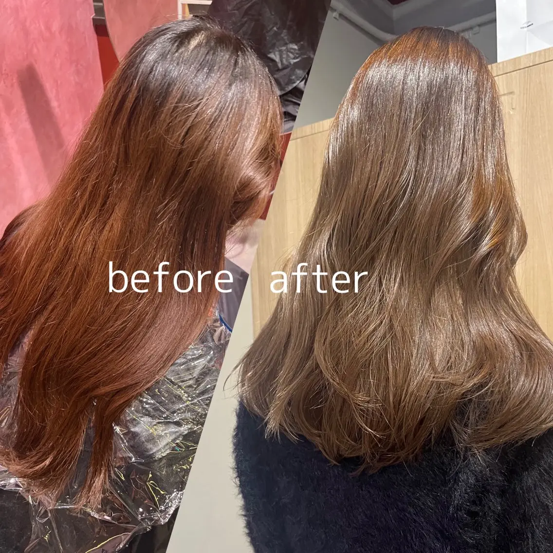 カラー ヘアカラー レイヤーカット🍏 オリーブ/ののかのヘアスタイル