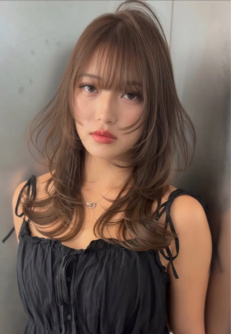 セミロング レイヤーカット 宮本 幸樹のヘアスタイル