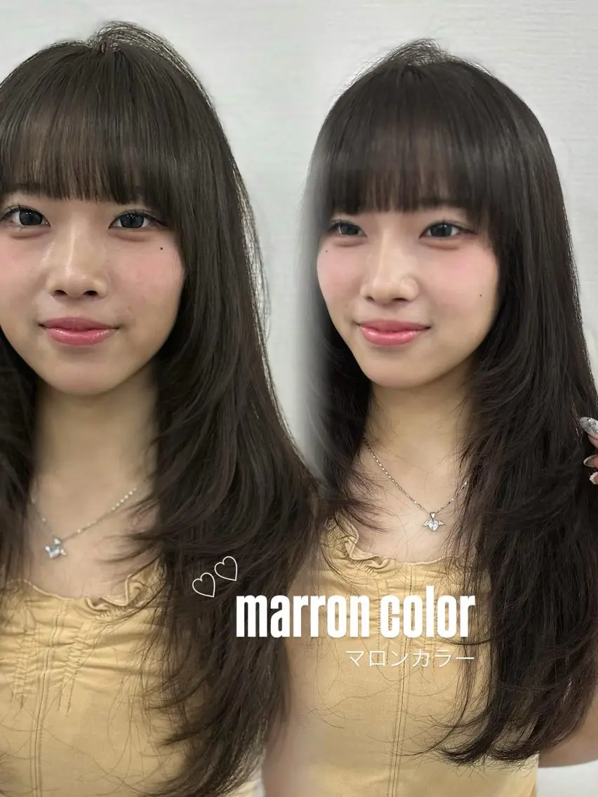 ロング カラー カット ヘアカラー ヘアセット 上品モテヘア🩶 karen🩶のヘアスタイル