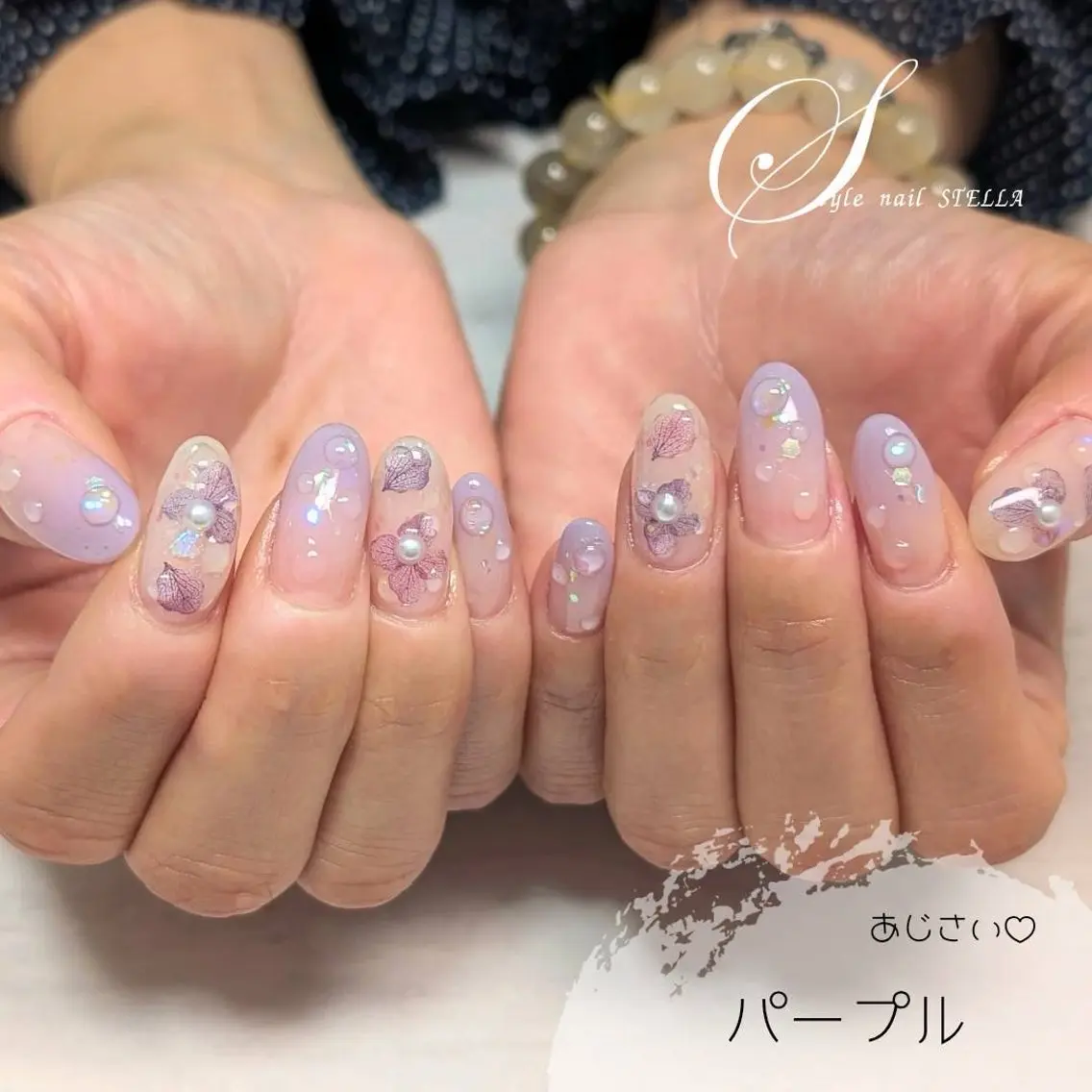 ネイル ハンドネイル ステラ marikominoのネイルデザイン
