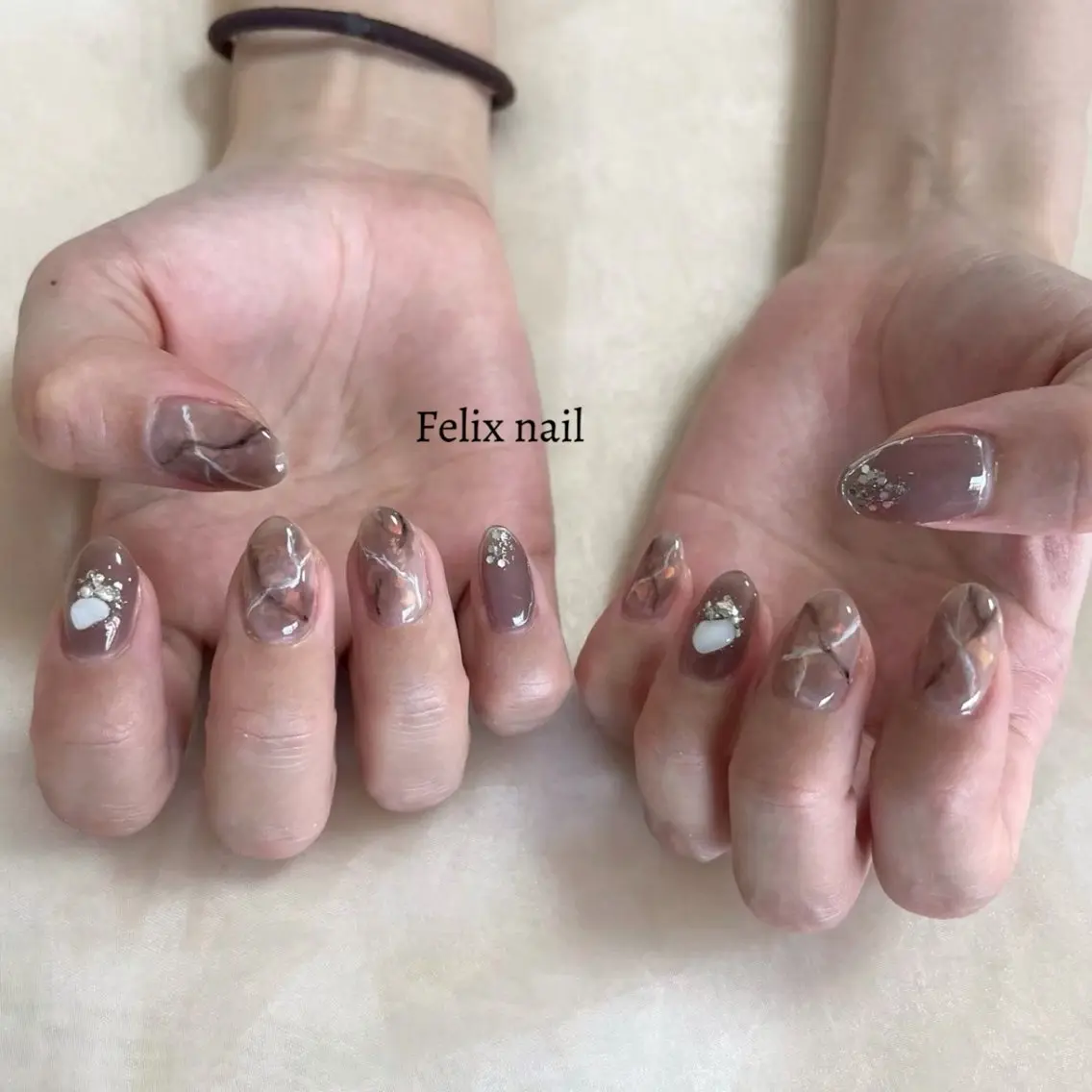 ネイル ハンドネイル Felixnail TANAKA🐰🤍のネイルデザイン