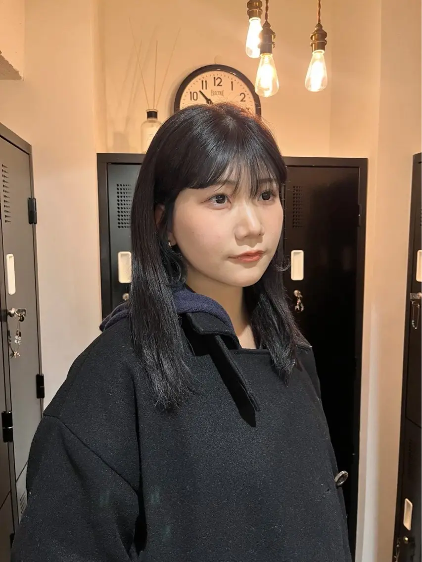 セミロング 似合わせカット 縮毛矯正 ヘアカラー トリートメント あやか🌼 カラーモデル/栄のヘアスタイル