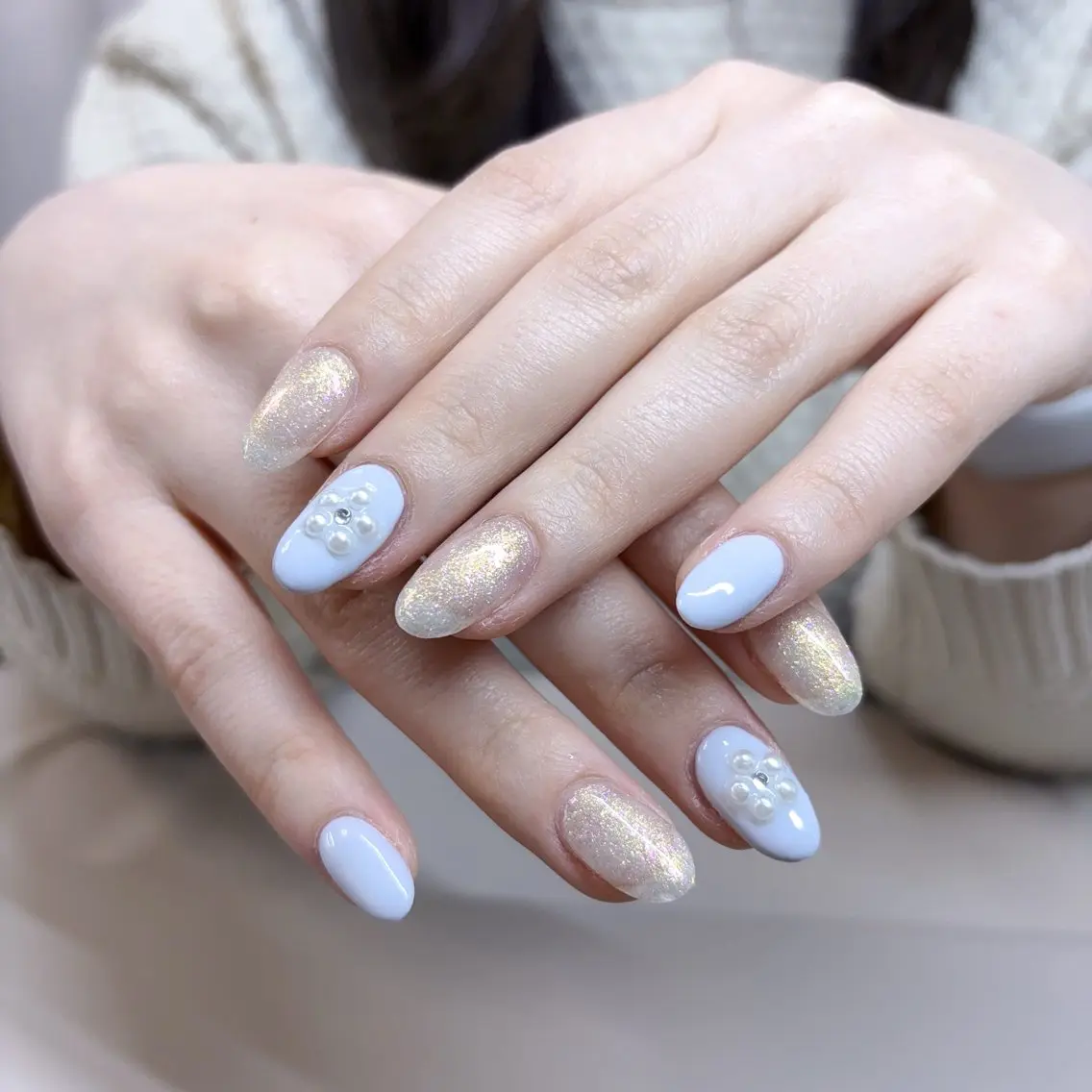 ネイル 成人式 フレンチネイル ジェルネイル グラデーション 卒業式 ハンドネイル Rika Nail ellaのネイルデザイン