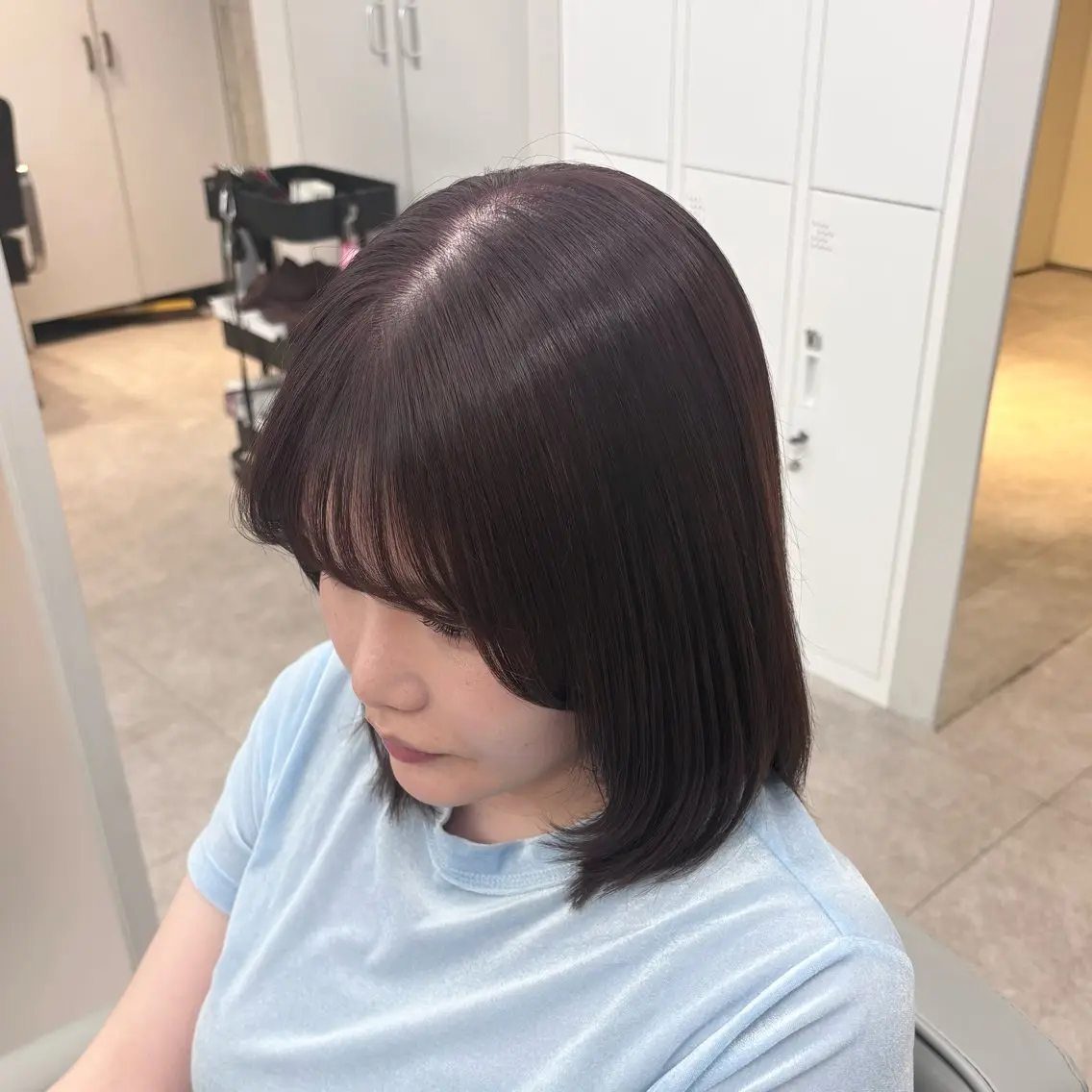 ミディアム カラー ブリーチ ブリーチなしカラー ヘアカラー トリートメント 🌙小林春月/新宿/ 美髪/ハイトーン🌙のヘアスタイル