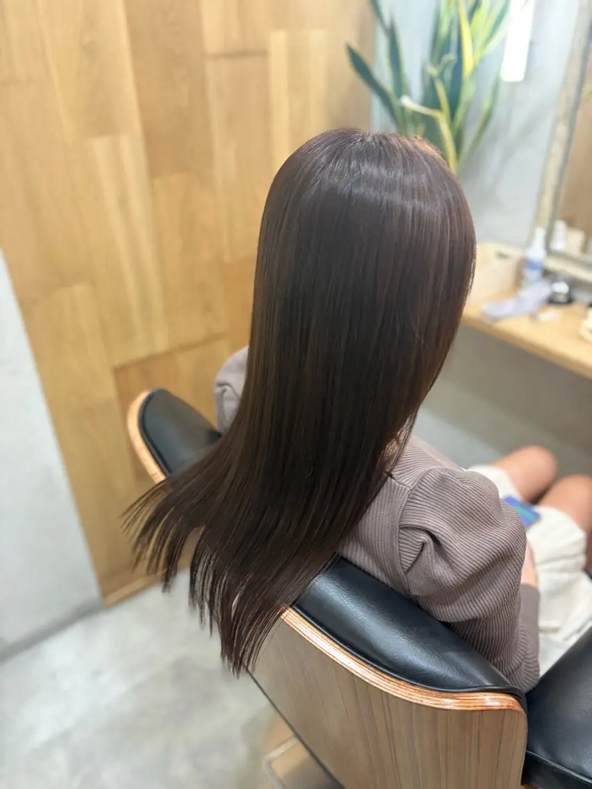 ロング カット 縮毛矯正 白鳥 正孝のヘアスタイル