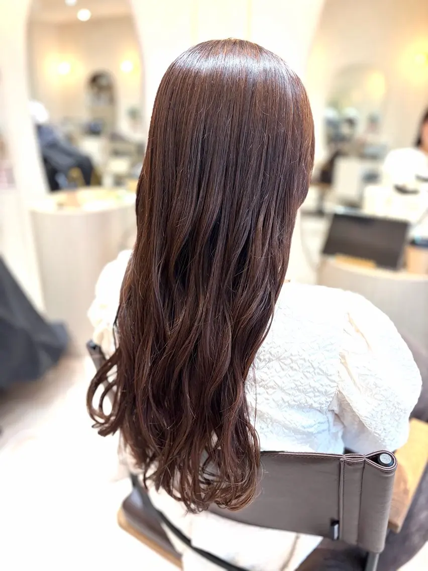 ロング カラー 菅原 渚のヘアスタイル