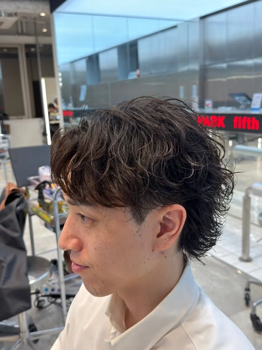 ショート パーマ カット パーマ fifth 児玉達哉 当日予約🙆のヘアスタイル