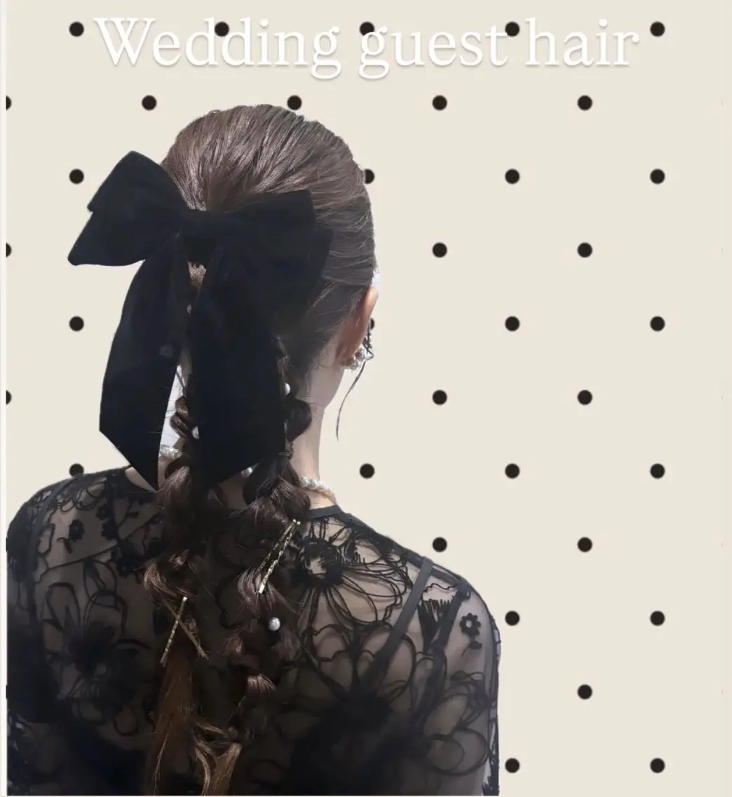 参列ヘアセットの写真