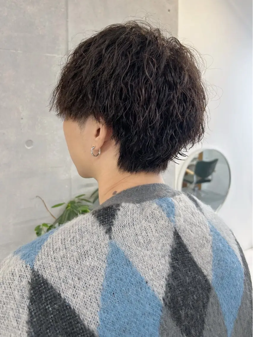 ショート パーマ メンズ satomi 𓂃𓈒𓏸のマツエク・マツパデザイン