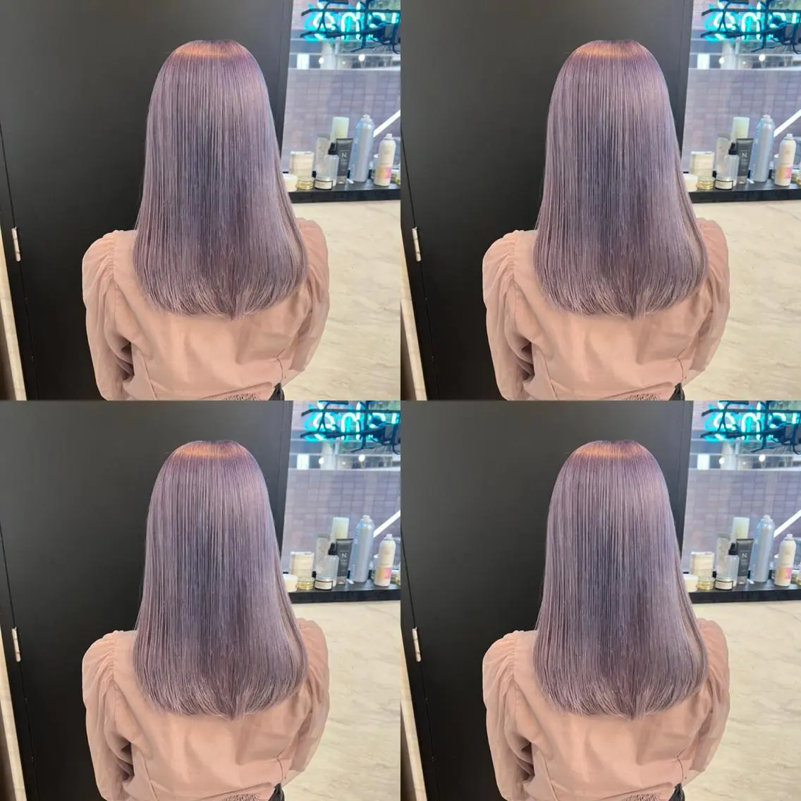 ミディアム カラー ラベンダーカラー ✨レイヤー/髪質改善 /エクステ✨ナカムラのヘアスタイル
