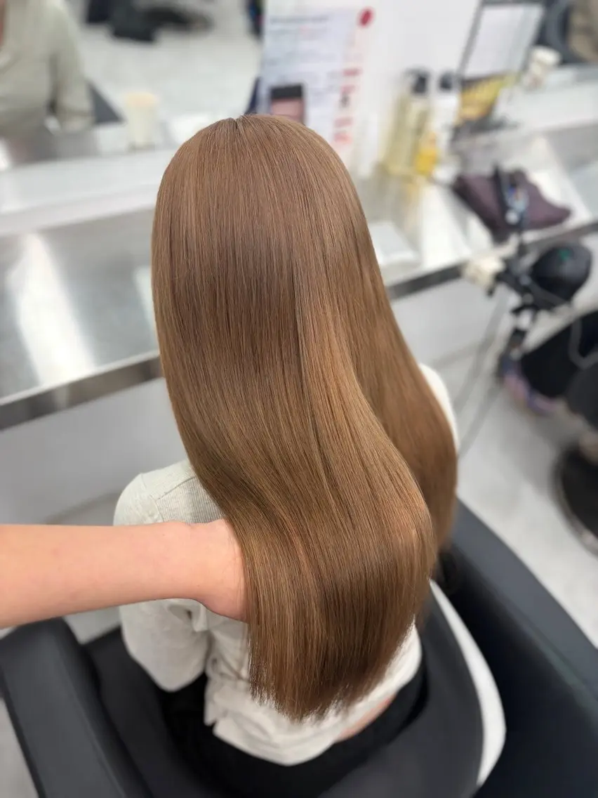 カラー カット ヘアカラー トリートメント ヘアセット 透明感うる艶カラー 🤍MANAMIのヘアスタイル