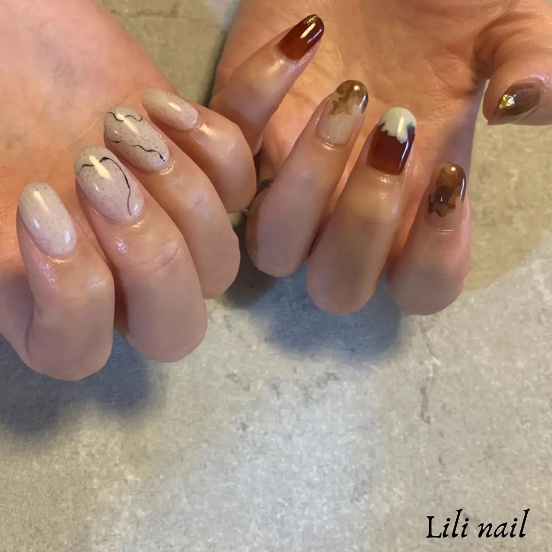 ネイル 持ち込み ハンドネイル Lilibeauty salonのネイルデザイン