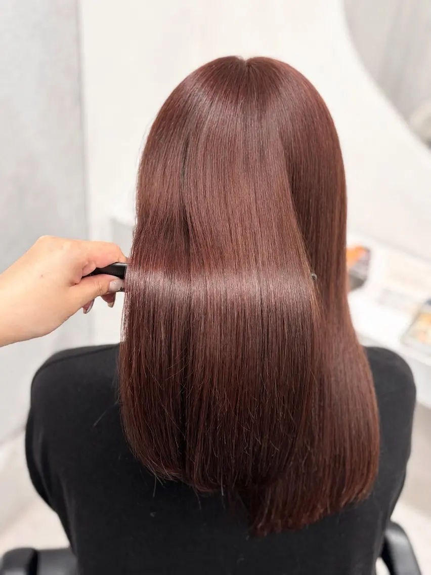 ロング カラー ブラウンカラー ピンクカラー ピンクブラウン ヘアカラー ‪🔆‬ハイトーン ‪🔆‬AYAKAのヘアスタイル