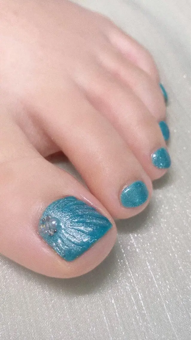 ネイル アートネイル ストーンネイル フットネイル Nailist suzuのネイルデザイン
