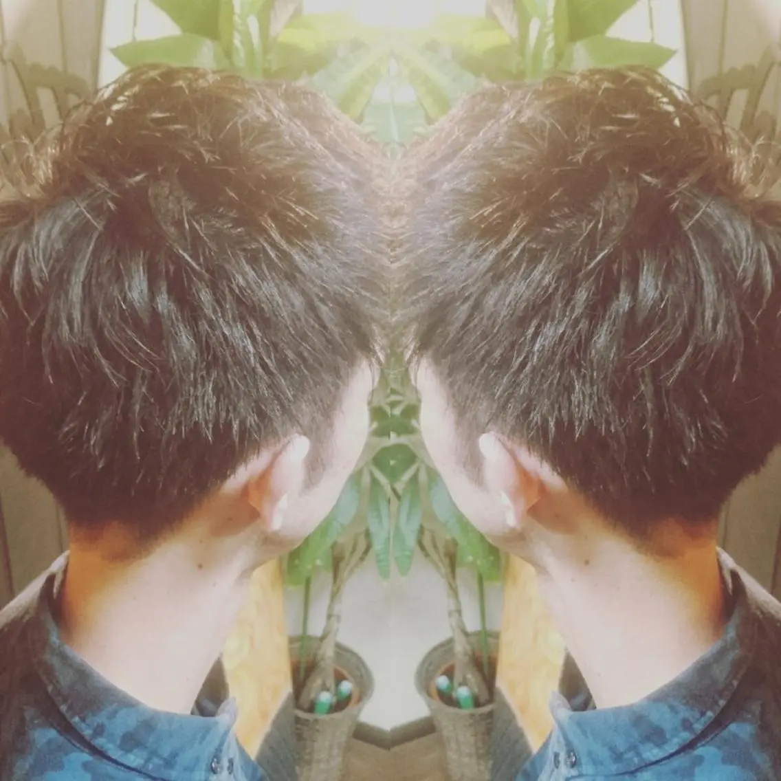 メンズ ヘアカラー 岡林 選のヘアスタイル