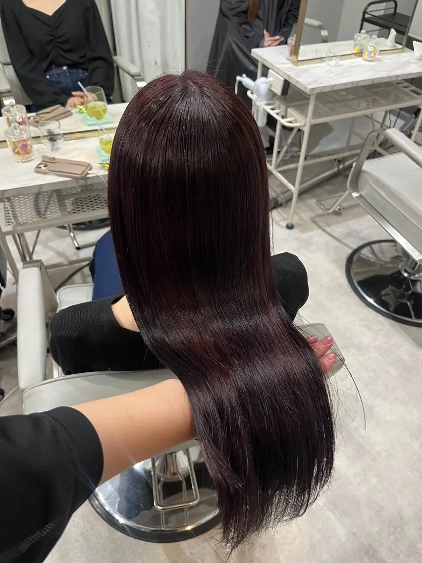 ロング カラー ディープラベンダー ラベンダーカラー 🎀透明感 カラー🎀ミズキのヘアスタイル