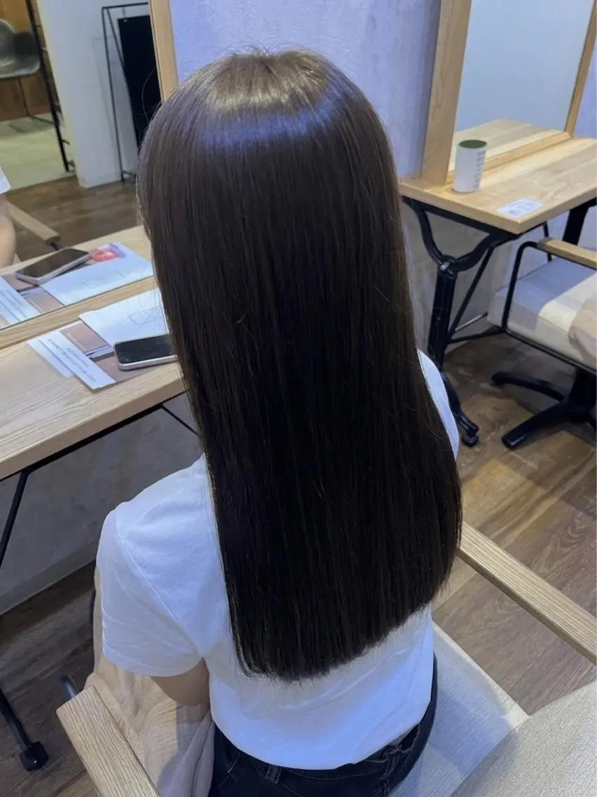ロング カラー 松川 峰大のヘアスタイル