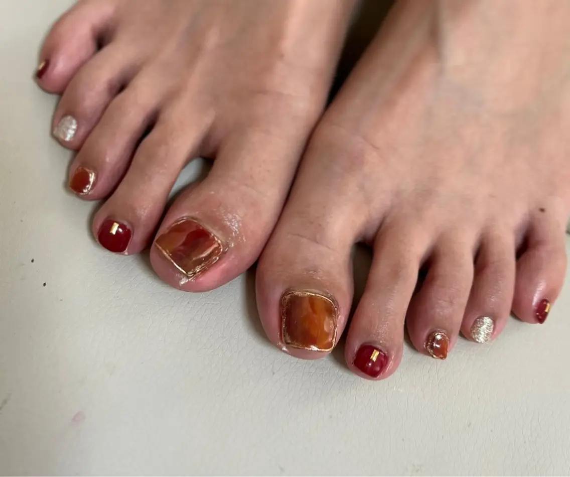 ネイル フットネイル nail M&Tのネイルデザイン