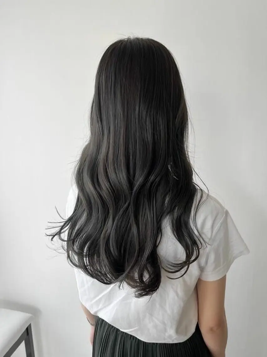 ロング カラー グレージュ レイヤー/グレージュ 髪質改善/コウスケのヘアスタイル