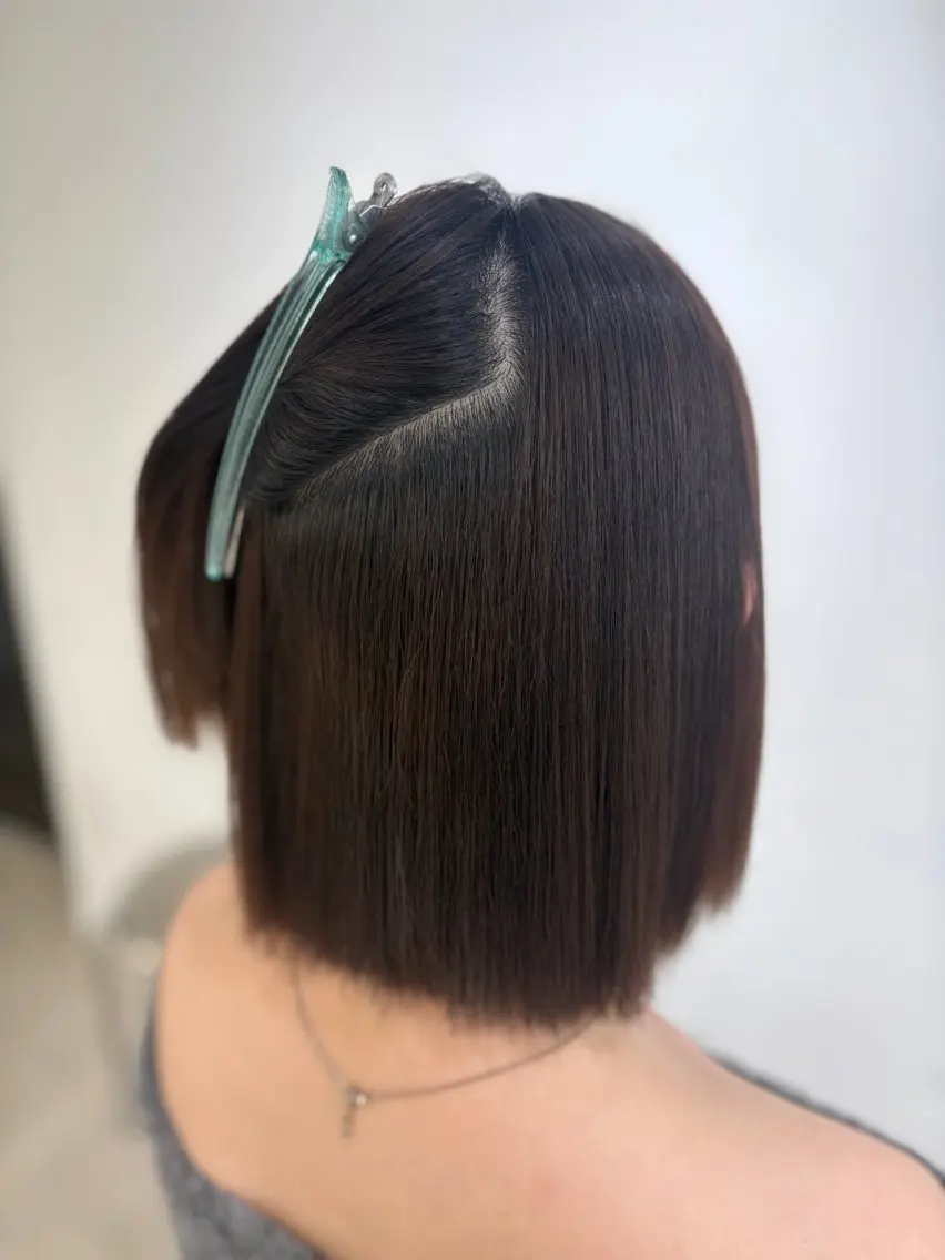 ショート 縮毛矯正 縮毛矯正 艶髪🫧縮毛矯正 しみずりんねのヘアスタイル