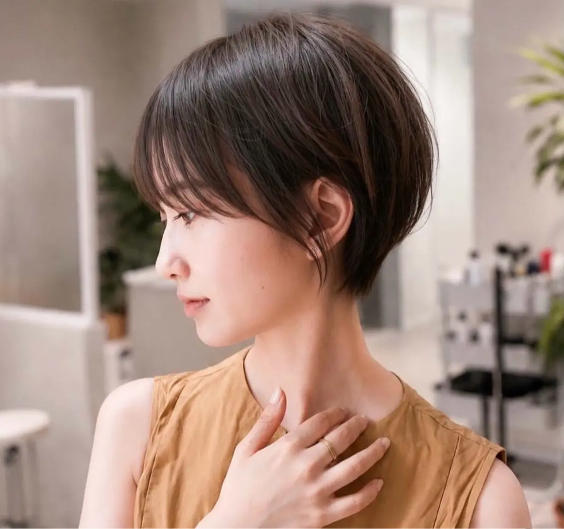 ショート くびれヘア ショートヘア 🌙似合わせカット 🌙aiのヘアスタイル